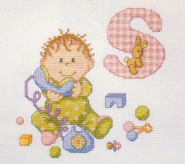 Punto Cruz: Bebes: Letras en Punto Cruz - Aprende Punto Cruz Punto Cruz: Bebes: Letras en Punto Cruz - Aprende Punto Cruz