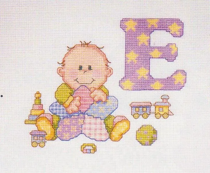 Punto Cruz: Bebes: Letras en Punto Cruz - Aprende Punto Cruz Punto Cruz: Bebes: Letras en Punto Cruz - Aprende Punto Cruz