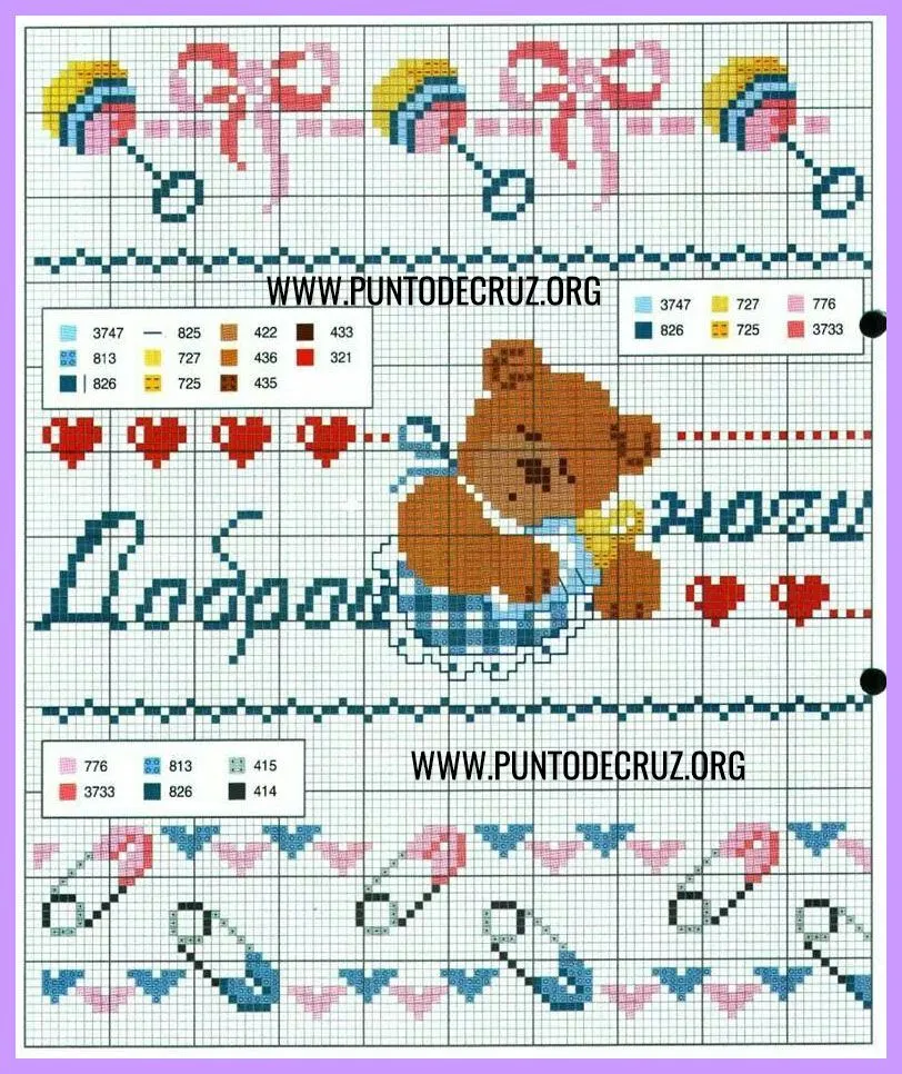 ▷ PUNTO DE CRUZ: CENEFAS INFANTILES ¡Mejores gráficos! ▷ PUNTO DE CRUZ: CENEFAS INFANTILES ¡Mejores gráficos!