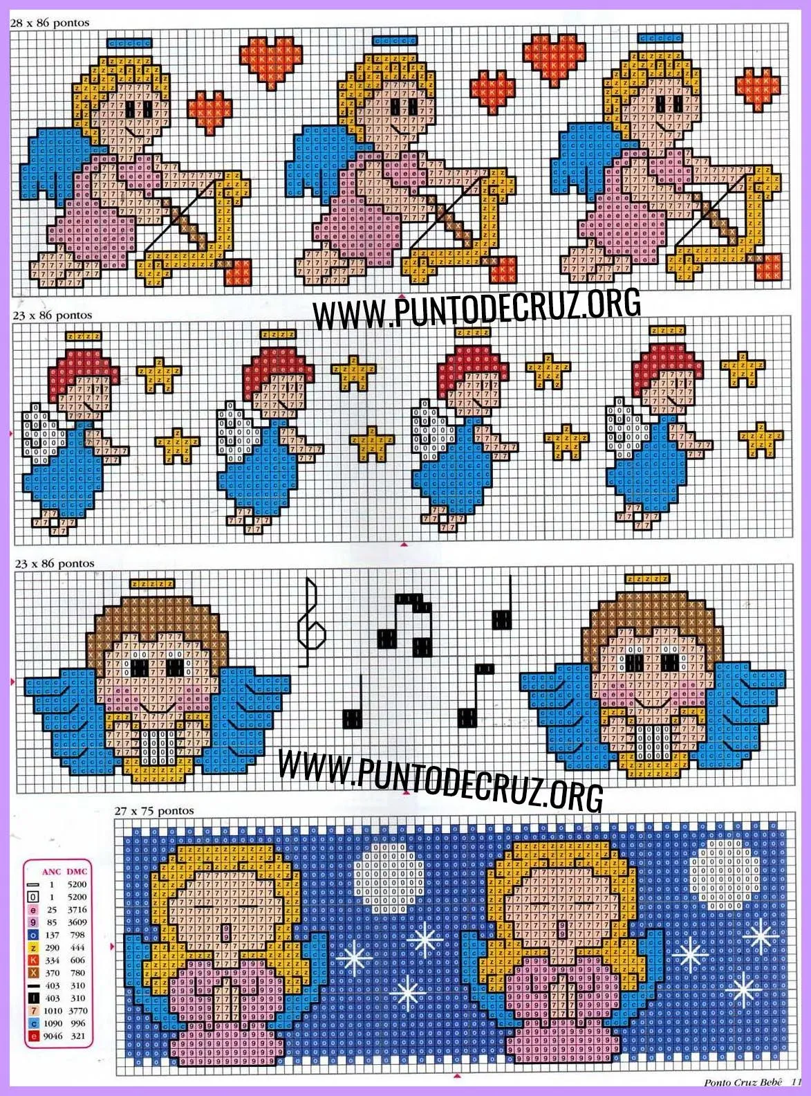 ▷ PUNTO DE CRUZ: CENEFAS INFANTILES ¡Mejores gráficos! ▷ PUNTO DE CRUZ: CENEFAS INFANTILES ¡Mejores gráficos!