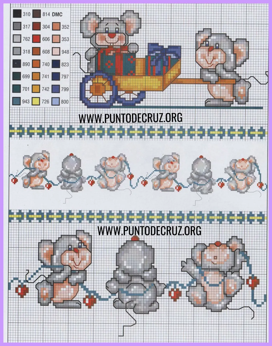 ▷ PUNTO DE CRUZ: CENEFAS INFANTILES ¡Mejores gráficos! ▷ PUNTO DE CRUZ: CENEFAS INFANTILES ¡Mejores gráficos!