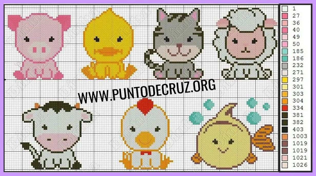 ▷ PUNTO DE CRUZ: CENEFAS INFANTILES ¡Mejores gráficos! ▷ PUNTO DE CRUZ: CENEFAS INFANTILES ¡Mejores gráficos!