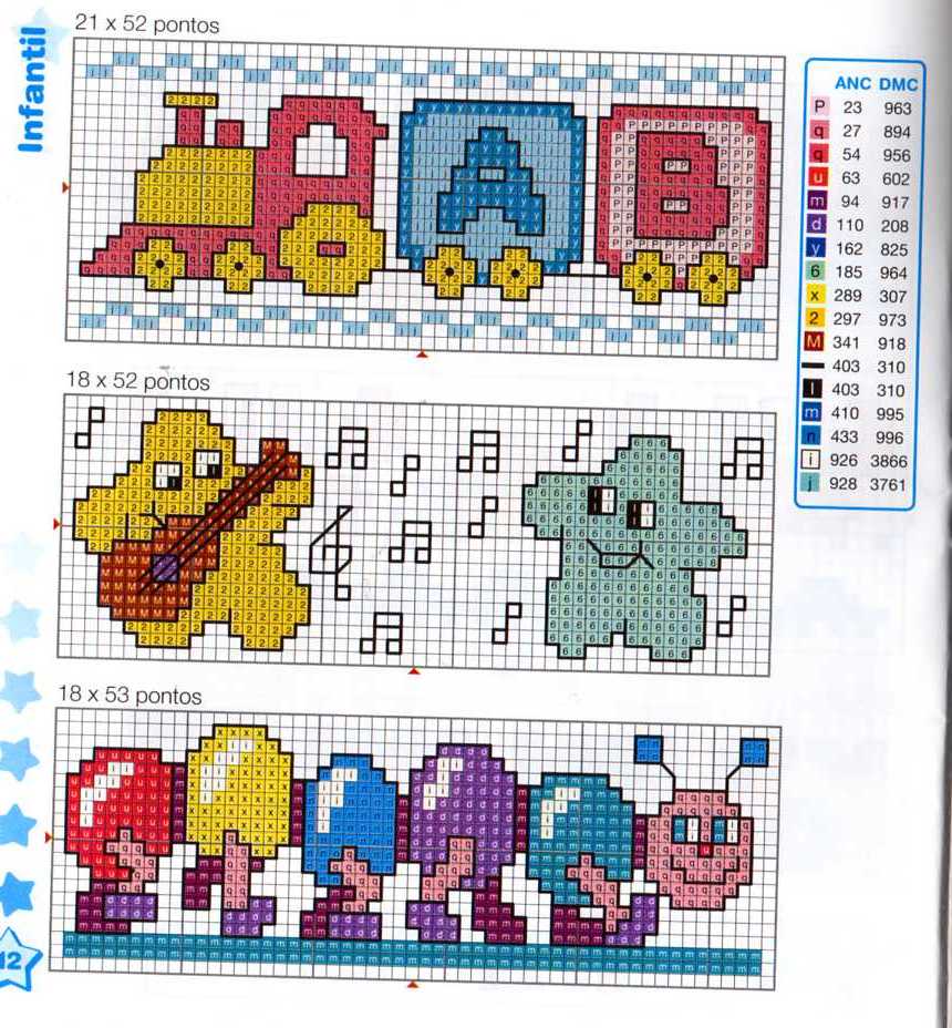 punto cruz cenefas toallas disney letras Car Pictures