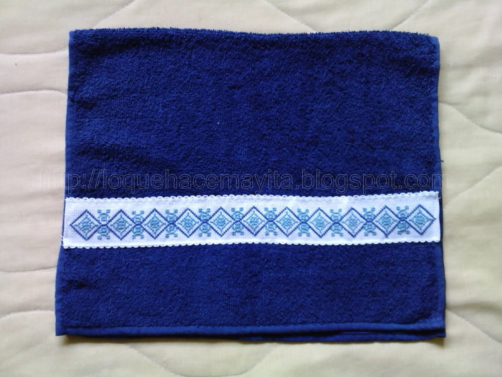 Punto de cruz cenefas toallas - Imagui