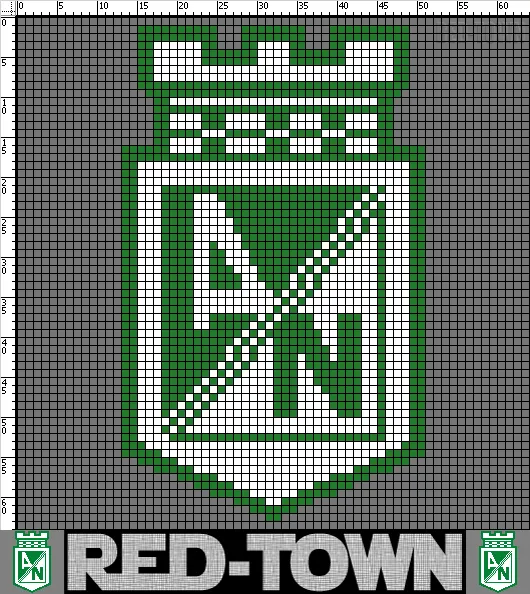 Punto de cruz escudo atletico nacional - Imagui Punto de cruz escudo atletico nacional - Imagui