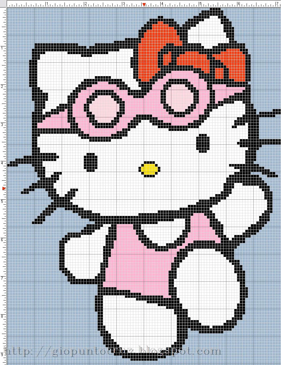 Punto de cruz esquemas de Hello Kitty | En Punto de cruz Punto de cruz esquemas de Hello Kitty | En Punto de cruz