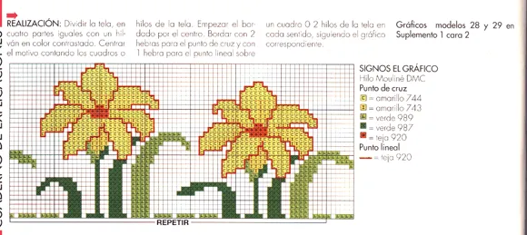Cenefas en punto de cruz - Imagui