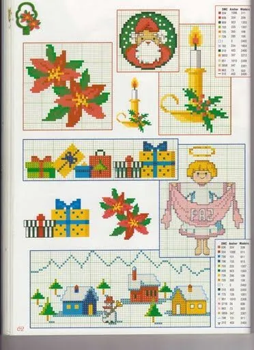 Punto de Cruz GRATIS: Mini graficos para Navidad Punto de Cruz GRATIS: Mini graficos para Navidad