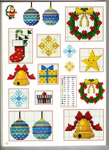 Punto de Cruz GRATIS: Mini graficos para Navidad Punto de Cruz GRATIS: Mini graficos para Navidad