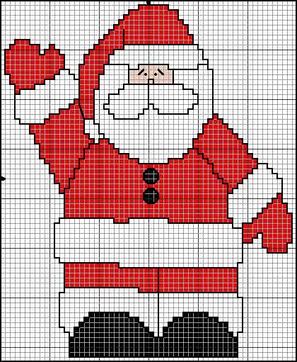 Punto de Cruz GRATIS: Mini graficos de Navidad muy sencillos Punto de Cruz GRATIS: Mini graficos de Navidad muy sencillos