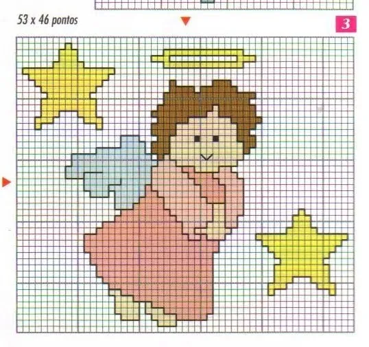 Punto de Cruz GRATIS: Muchos minis de Angelitos Navideños Punto de Cruz GRATIS: Muchos minis de Angelitos Navideños