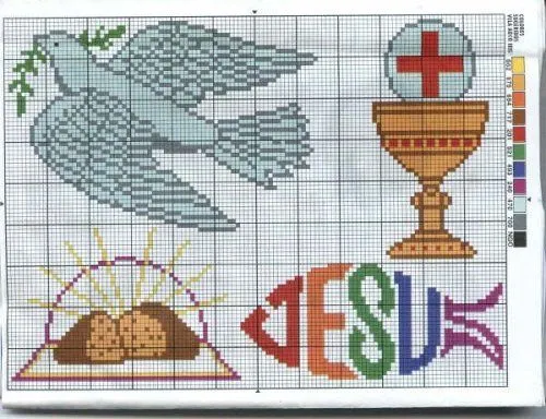 Punto de Cruz GRATIS: Religiosos | Comunión | Pinterest | Puntadas ...