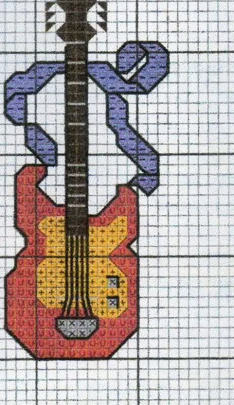 Punto de cruz guitarra - Imagui | LU guitarras | Pinterest | Punto ... Punto de cruz guitarra - Imagui | LU guitarras | Pinterest | Punto ...