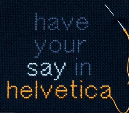 Punto de Cruz en Helvética | No me toques las Helvéticas | Blog ... Punto de Cruz en Helvética | No me toques las Helvéticas | Blog ...