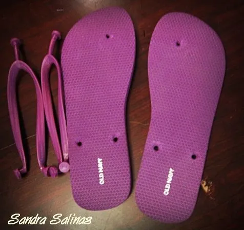 Sandalias en foami y cintas - Imagui