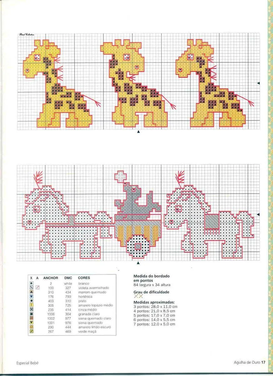 Jirafitas en punto de cruz : cositasconmesh Jirafitas en punto de cruz : cositasconmesh