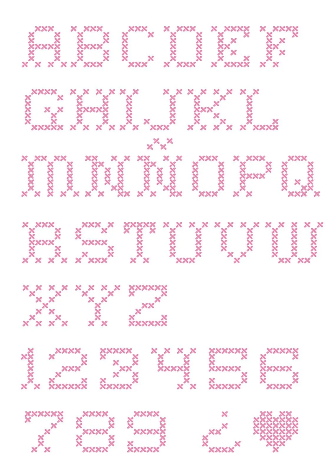 Letras | Punto de cruz - Colección de patrones punto de cruz ... Letras | Punto de cruz - Colección de patrones punto de cruz ...