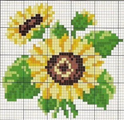 Girasoles en punto de cruz patrones gratis - Imagui Girasoles en punto de cruz patrones gratis - Imagui