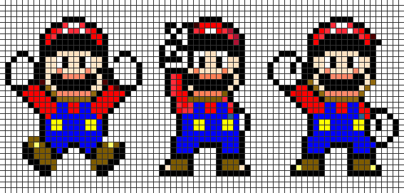 Patrones en punto de cruz de Mario Bros - Imagui