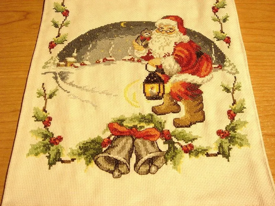 Punto de cruz navideño | Manualidades