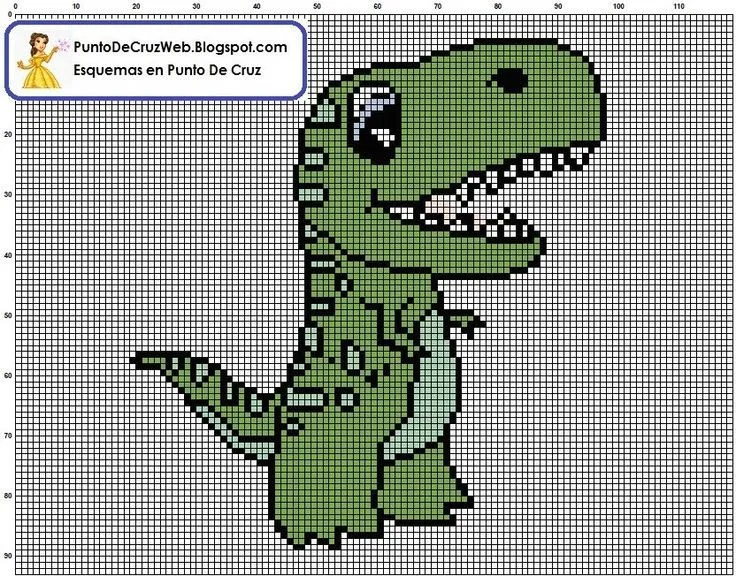 dinosaurio punto de cruz | Patrones y Esquemas En Punto De Cruz ... dinosaurio punto de cruz | Patrones y Esquemas En Punto De Cruz ...