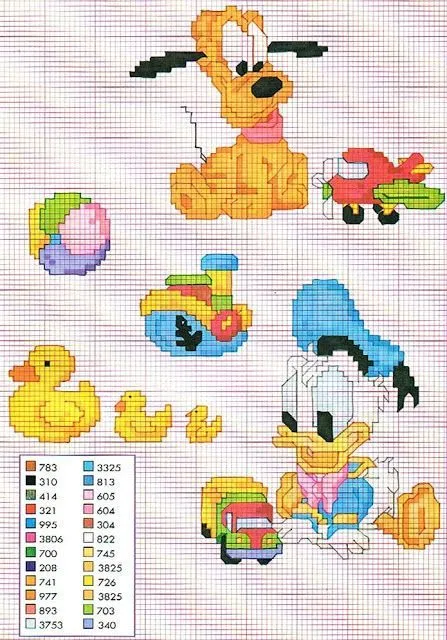 Bebés Disney para punto de cruz. | bebek | Pinterest