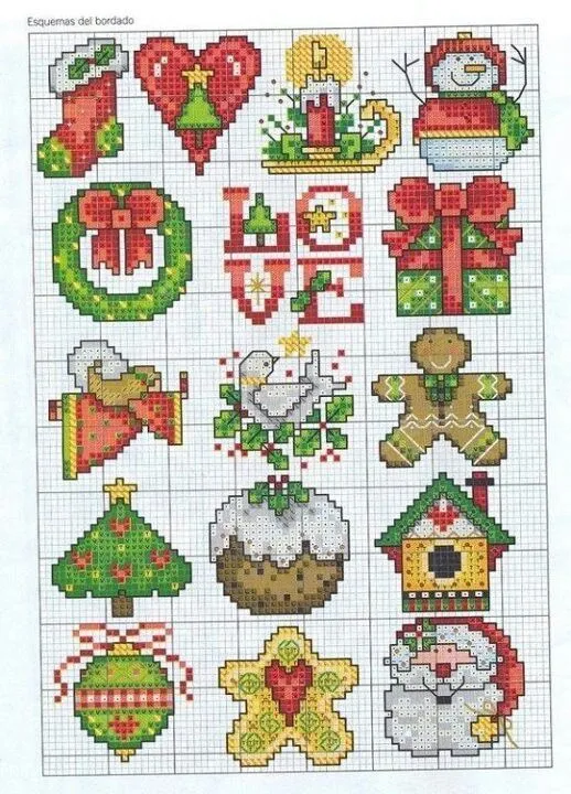 Navidad en punto de cruz | Gráficos Ponto Cruz | Pinterest | Punto ...