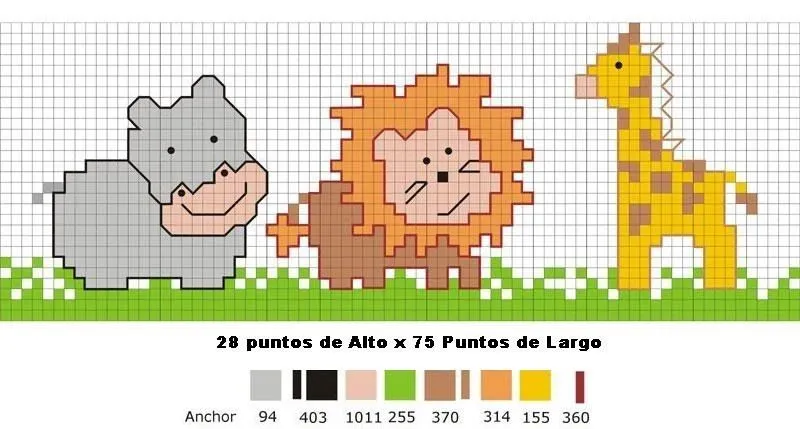 Animales en punto de cruz pequeños - Imagui Animales en punto de cruz pequeños - Imagui