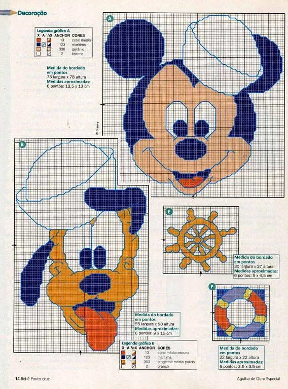 esquemas de punto de cruz de la minnie | Aprender manualidades es ...