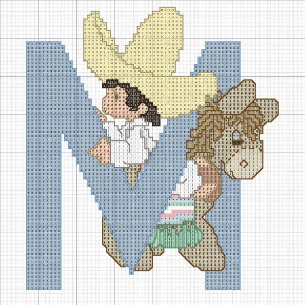 Figuras para bordar en punto de cruz de los Precious Moments - Imagui