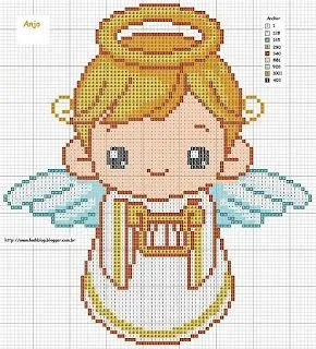 PUNTO EN CRUZ PARA PRINCIPIANTES: Angeles