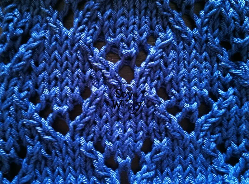 Punto de Encaje súper fácil tejido con dos agujas | Soy Woolly Punto de Encaje súper fácil tejido con dos agujas | Soy Woolly