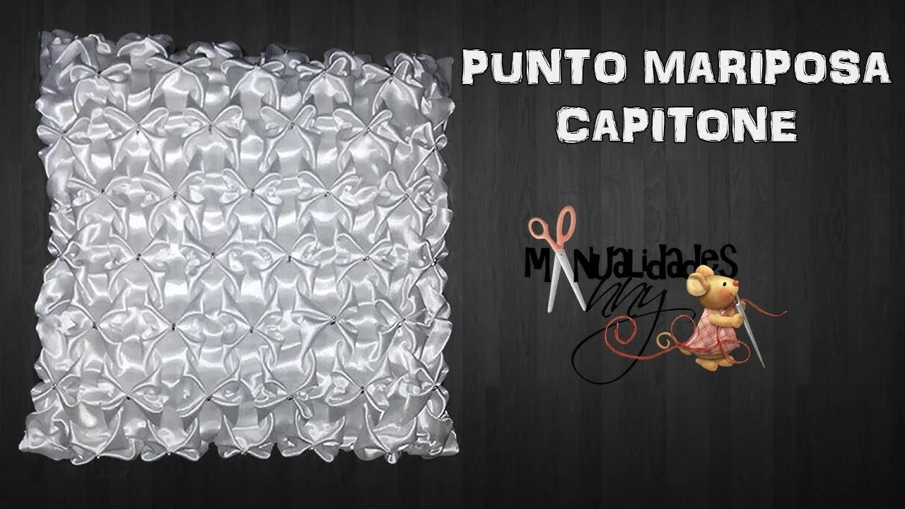 PUNTO MARIPOSA PARA COJIN O MANTA DE BEBE I CAPITONE | Manualidades Anny.  clase 18 - YouTube