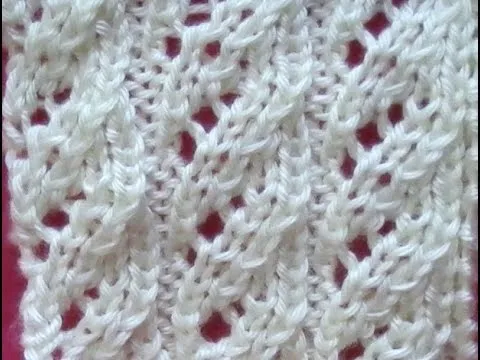 Punto ondas caladas en dos agujas - Imagui