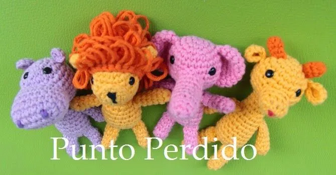 PUNTO PERDIDO: Animales de la selva para vestir PUNTO PERDIDO: Animales de la selva para vestir
