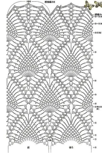 punto piña a crochet graficos - Buscar con Google | punto piña ... punto piña a crochet graficos - Buscar con Google | punto piña ...