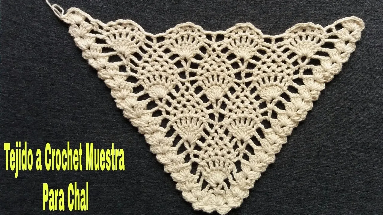 Punto Piña Tejido a Crochet Para Chals(Tutorial)Patrón para Chal-Shawl Crochet/Pattern Crochet - YouTube Punto Piña Tejido a Crochet Para Chals(Tutorial)Patrón para Chal-Shawl Crochet/Pattern Crochet - YouTube