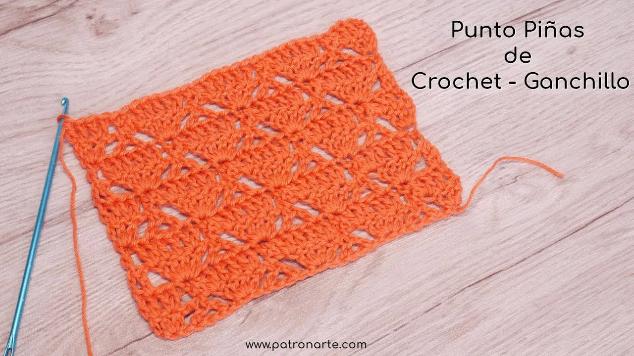 Punto Piñas de Crochet - Ganchillo - Patronarte Punto Piñas de Crochet - Ganchillo - Patronarte