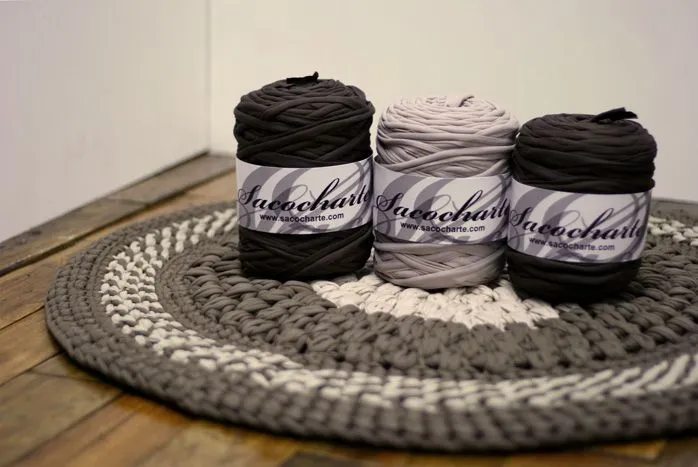 Sacocharte: Punto Puff Stitch en alfombras de ganchillo