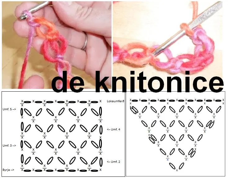 Punto Salomon Tutorial y Patrón Grafico - Patrones Crochet Punto Salomon Tutorial y Patrón Grafico - Patrones Crochet