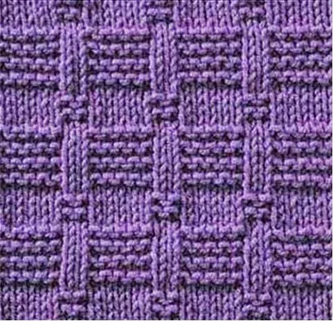 Punto Tricot/Dos agujas #1 * patrón con esquema | Crochet y Dos agujas