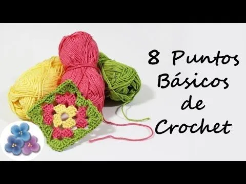 Como hacer 8 Puntos Basicos de Crochet Trapillo Curso de Crochet ... Como hacer 8 Puntos Basicos de Crochet Trapillo Curso de Crochet ...