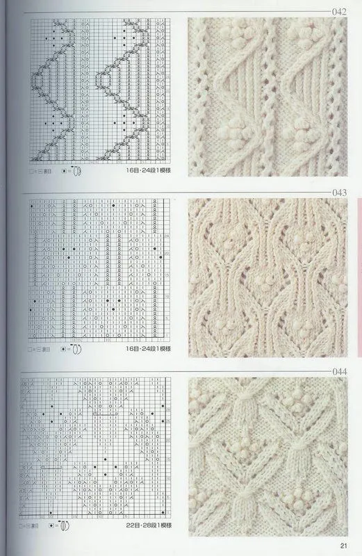 Puntos calados dos agujas - Imagui