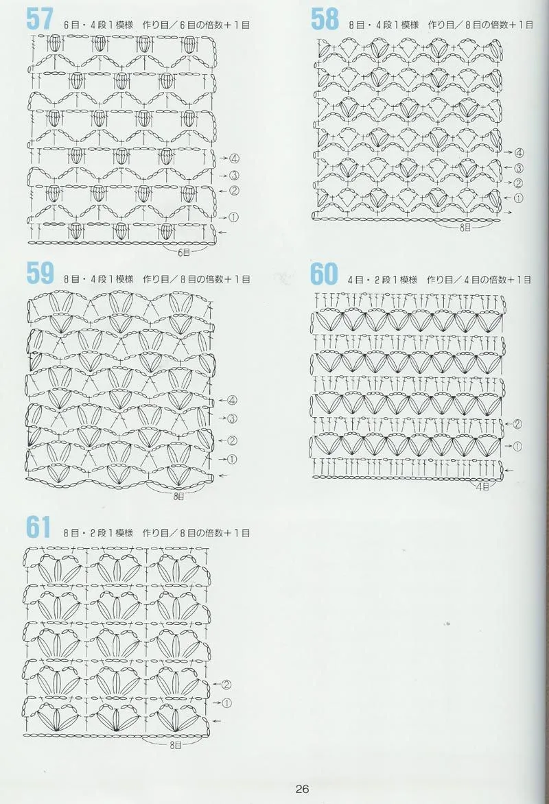 Puntos calados crochet patrones - Imagui
