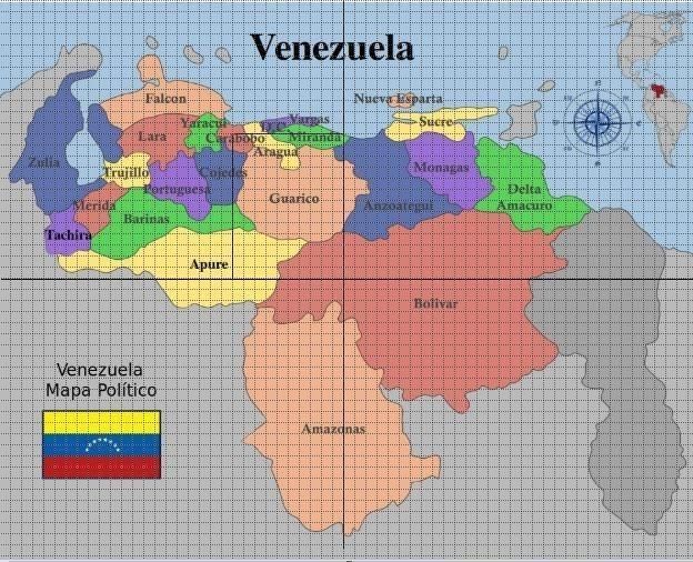 Puntos cardenales en el mapa de Venezuela porfa! - Brainly.lat Puntos cardenales en el mapa de Venezuela porfa! - Brainly.lat
