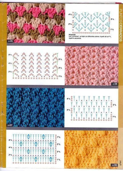 Nombre de las puntadas a crochet - Imagui