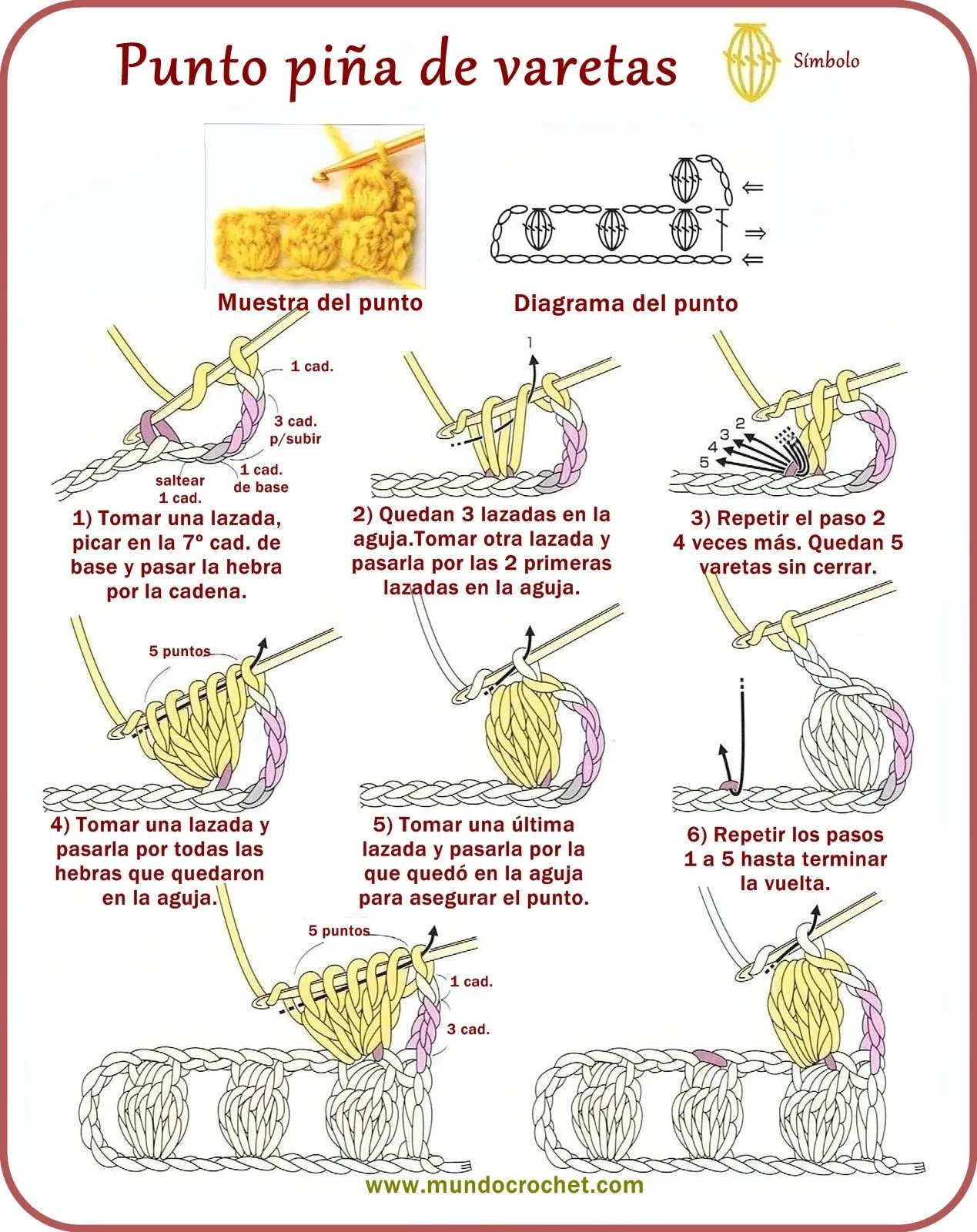 Puntos crochet on Pinterest | 50 Pins