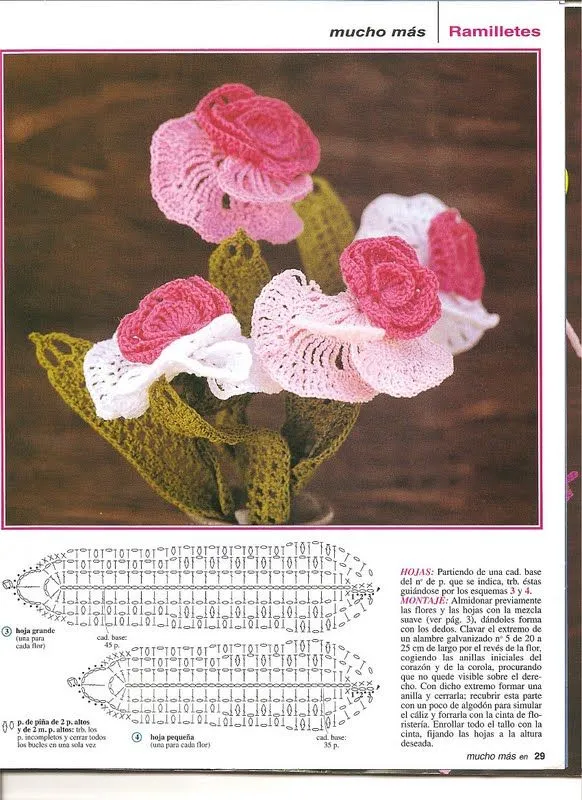 SOLO PUNTOS: Crochet orquídeas