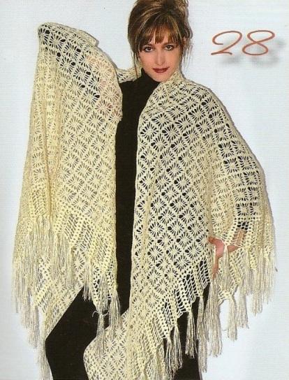 Puntos para tejer chal a crochet ~ cositasconmesh Puntos para tejer chal a crochet ~ cositasconmesh