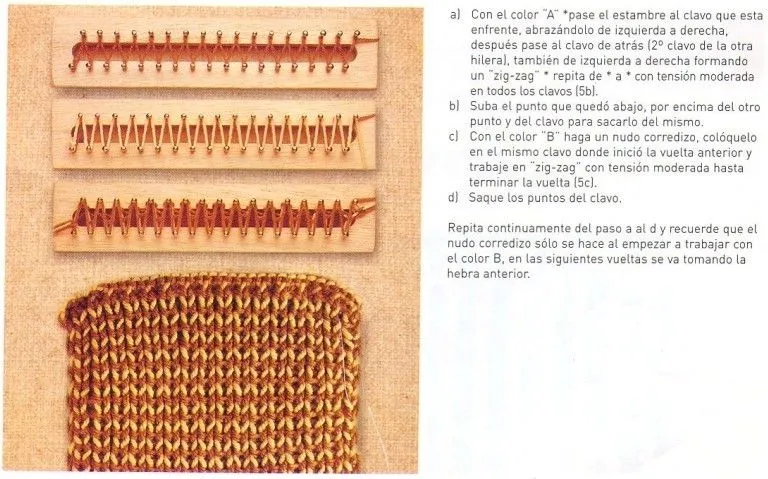 Puntos de telar maya o telar rectangular | Artesanias